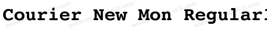 Courier New Mon Regular10 Fri Sep字体转换
